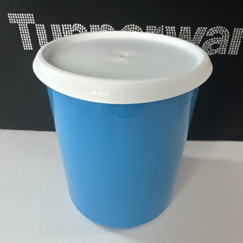 Tupperware One Touch Canister Container 3L / 12.5 cup (C) Blue With White Seal